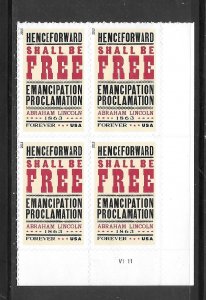 #4721 MNH Plate Block