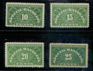 United States SC# QE1-4 Special Handling 10c, 15c, 20c, 25c  MNH with mounts