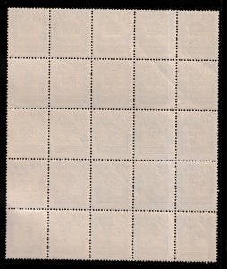 1928 Lebanon definitive overprint Sc 149 block French & Arabic surcharged stamps