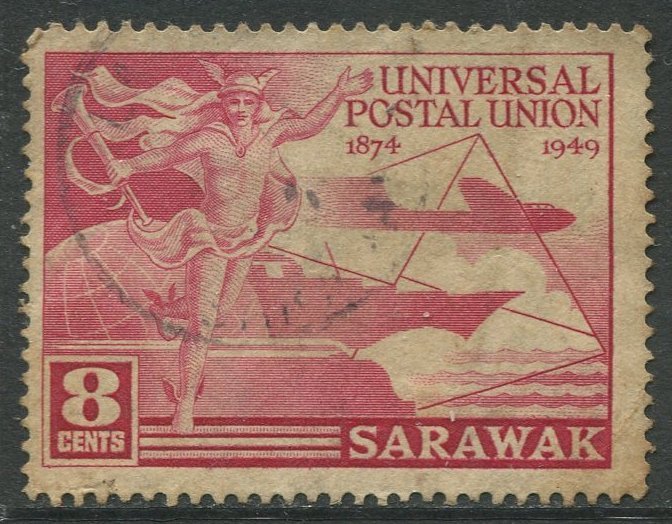 STAMP STATION PERTH Sarawak #176 UPU Used 1949