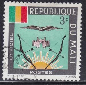 Mali O14 CTO 1964 Mali Coat of Arms, Official