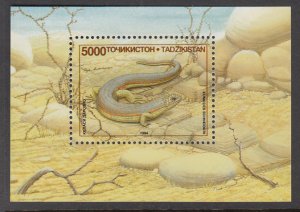 Tajikistan 75 Lizard Souvenir Sheet MNH VF