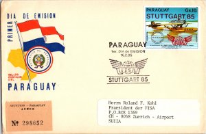 Paraguay, Registered, Worldwide First Day Cover, Aviation