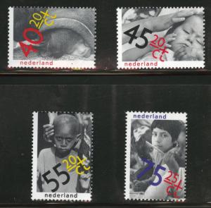 Netherlands Scott B556-559 MH* 1979 semi-postal set