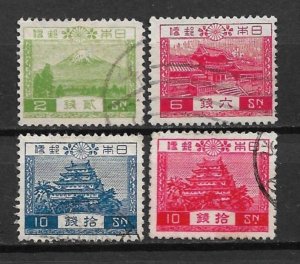 1927-37 Japan 194-7 complete set of 4 used