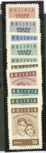 Bolivia #418-22/C212-16  Single (Complete Set)