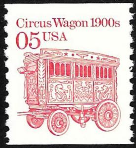 Scott 2452   5¢ Circus Wagon Coil Single, MNH