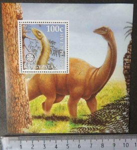 2003 dinosaurs prehistoric rotary #1 souvenir sheet MNH 