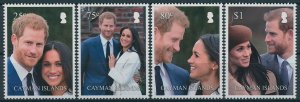 Cayman Islands Stamps 2018 MNH Prince Harry Meghan Royal Wedding Royalty 4v Set