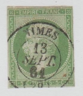 France Scott #13 Stamp - Used Single