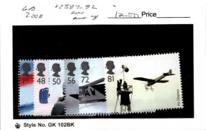 Great Britain, Postage Stamp, #2587-2592 Mint NH, 2008 Airplanes (AB)