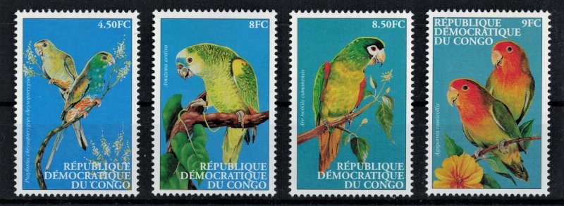 CONGO 2000 - Parrots / complete set MNH