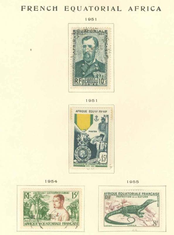 French Equatorial Africa 185-188 Used VF 