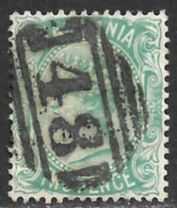 TASMANIA AUSTRALIA STATES 1878 2d Deep Green QV Sc 61 VFU