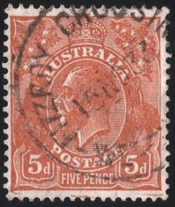 Australia SC#120 5d King George V Single (1932) Used