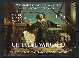 2023 Vatican City: 550th Anniv. of the Birth of Nicolaus Copernicus sheet MNH