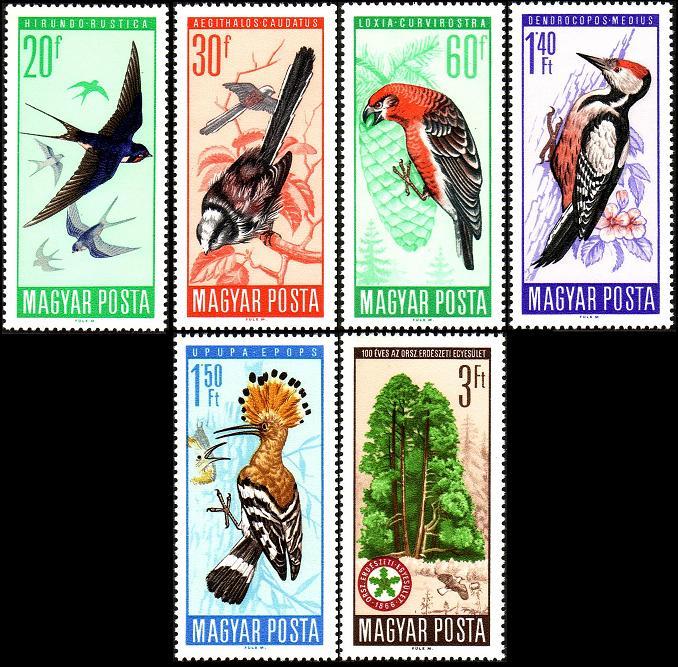 Hungary Protection of Birds 6v SG#2184-2189 MI#2231-2236A