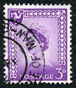 IOM SG2a 3d Deep Lilac on Chalky Paper Fine used cat from 6.50 pounds