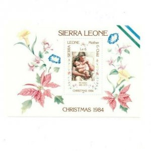 Sierra Leone 1984 - Christmas, Picasso Art - Souvenir Sheet - Scott 670 - MNH