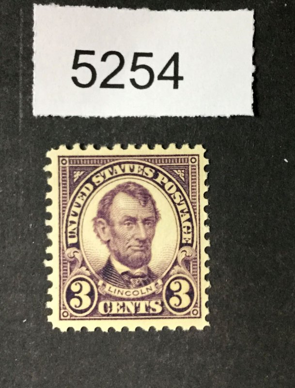 MOMEN: US STAMPS  #555 MINT OG NH LOT #5254