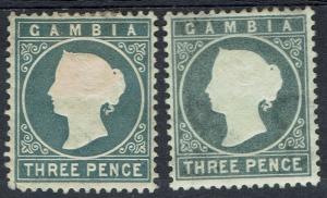 GAMBIA 1886 QV CAMEO 3D BOTH SHADES