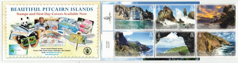 PITCAIRN ISLAND 2016 Landscapes Booklet; Scott 812; MNH
