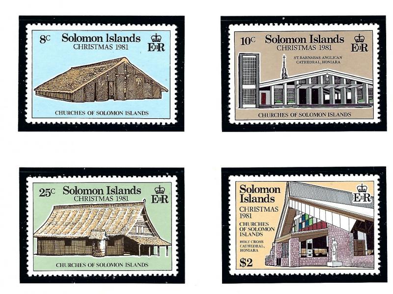 Solomon Is 457-60 MNH 1981 Christmas