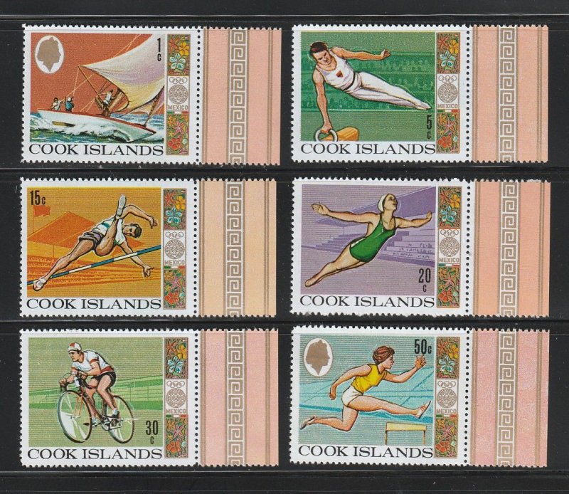 Cook Islands 237-242 Set MNH Sports, Olympics (B)