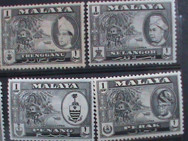 ​MALAYSIA-1957-VERY OLD MALAYA MINT 8 STAMPS-#M43 -VF- WE SHIP TO WORLD WIDE