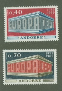 Andorra (French) #188-189 Mint (NH) Single (Complete Set) (Europa)