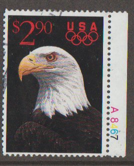 2540 Priority Mail $2.90 1991 Eagle Used