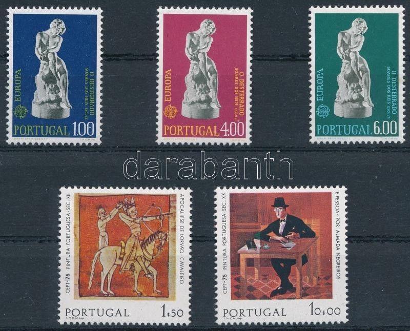 Portugal stamp 1974-75 Europa CEPT Sculptures& paintings 2 diff set MNH WS233180