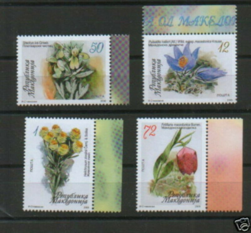 MACEDONIA-MNH** SET-FLORA-2008. 