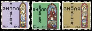 Ghana 415-417, LH, Easter 1971