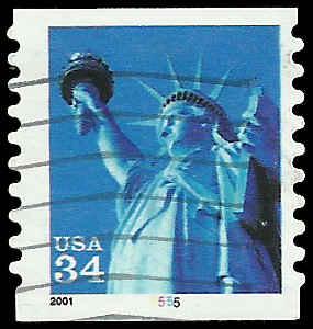 P.N.C. 5555 # 3477 USED STATUE OF LIBERTY