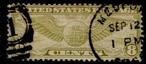US Stamps #C17 USED AIR POST ISSUE