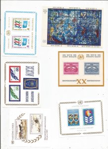 UNITED NATIONS SOUV SHEET COLLECTION, MNH