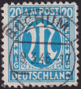 Germany Occupation - AMG Issue 1945-46, Type II #3N1-3N20 vf u