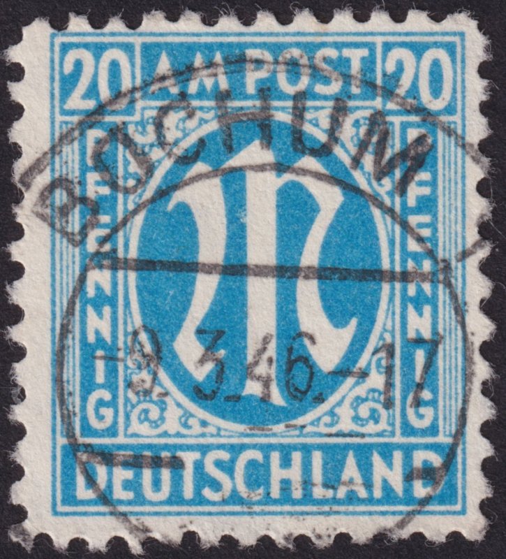 Germany Occupation - AMG Issue 1945-46, Type II #3N1-3N20 vf u