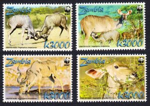 Zambia WWF Greater Kudu 4v 2008 MNH SC#1103a-d SG#1049-1052 MI#1606-1609