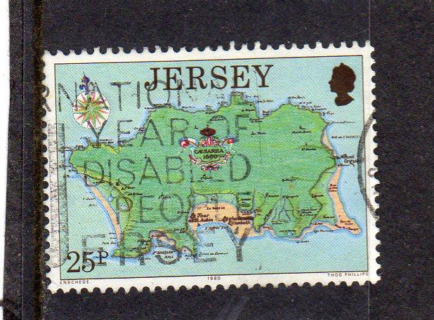 Jersey Map of Jersey used