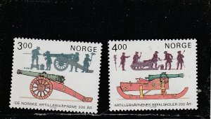 Norway  Scott#  858-859  MNH  (1985 Norwegian Artillery)