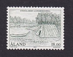 Aland islands   #107  MNH  1994  the stone age  18m