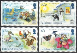 Falkland Islands Stamp 892-895  - Hans Christian Andersen stories