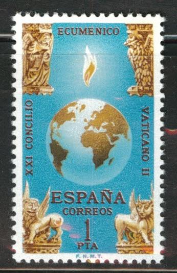 SPAIN Scott 1333 MNH** 1965 Globe stamp