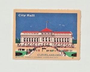 Nice Cleveland, Ohio, Large US Poster Stamps x 4. 1930s. 53x70mm