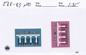 ICELAND   588-89  MNH