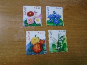 Latvia  #  Year 2014  MNH   Flowers