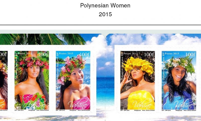 COLOR PRINTED FRENCH POLYNESIA 2011-2020 STAMP ALBUM PAGES (45 illustr. pages)