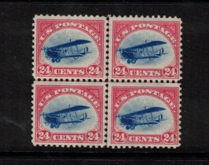 USA #C3 Very Fine Never Hinged Center Line Block